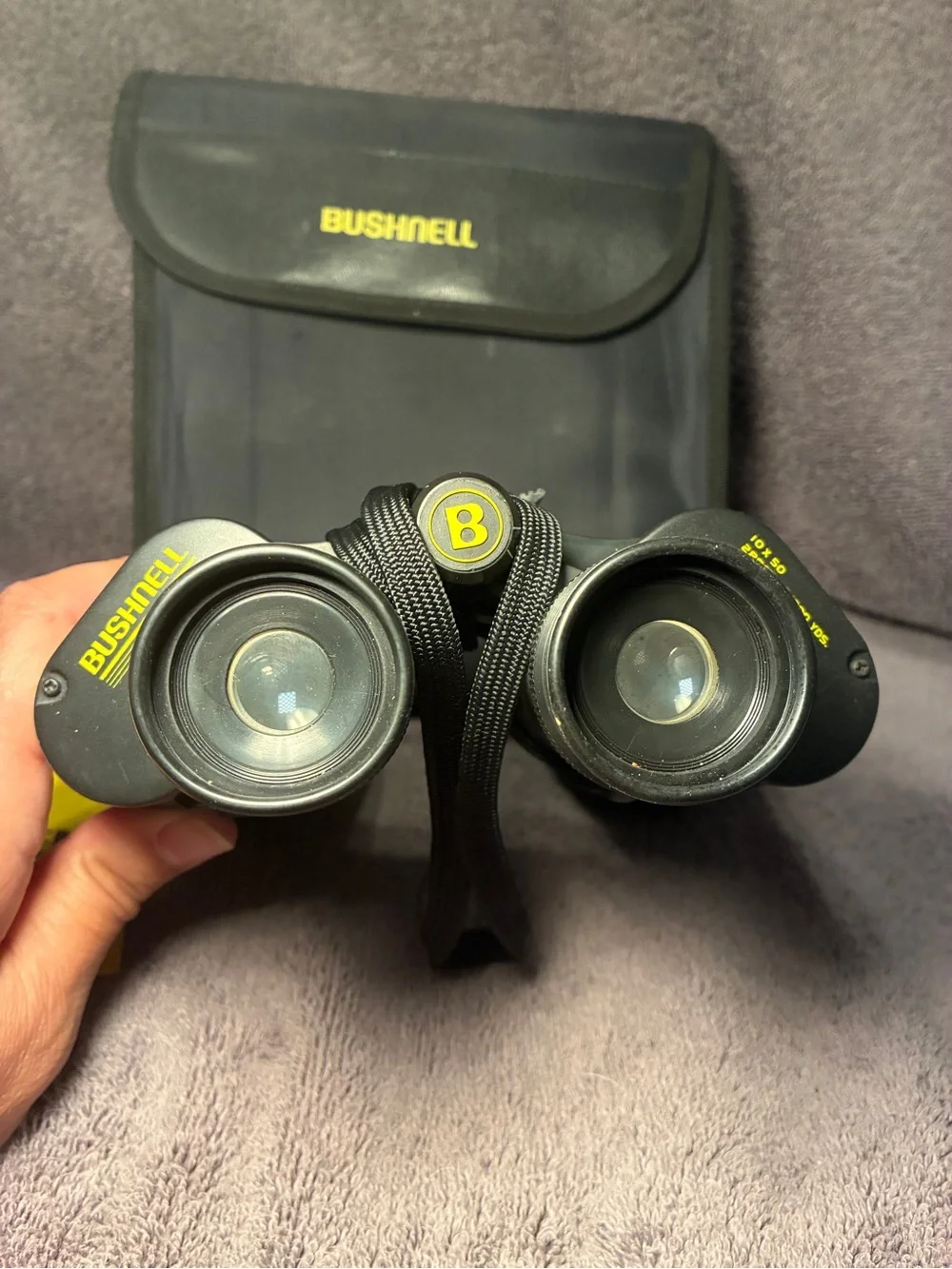 Bushnell Binoculars with Carry Case and 4 Lens Caps